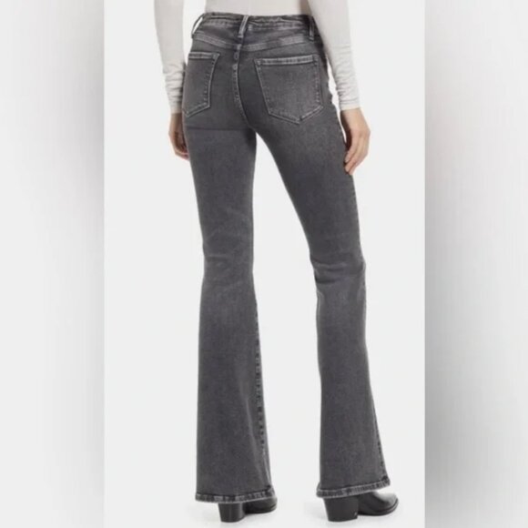 Frame Denim | Le High Flare Jean | Gray Wash | Size 27 | Light Wear - Picture 3 of 6